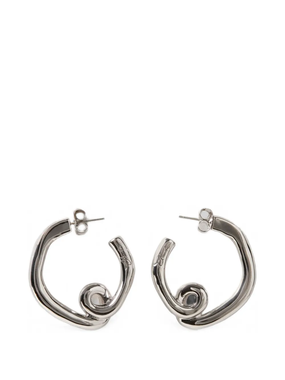 Claudie Pierlot abstract-hoop earrings - Argento