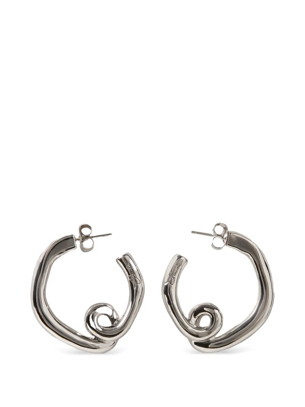 Claudie Pierlot abstract-hoop earrings - Argento
