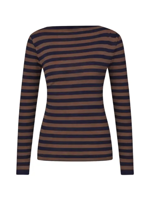 BY FAR Leya striped top