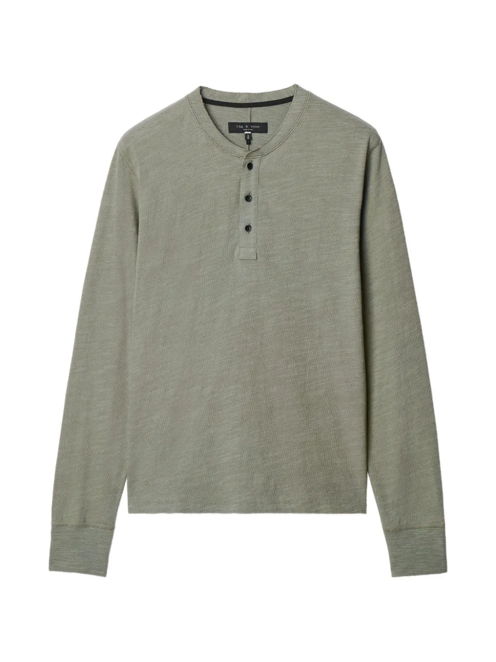 rag & bone Henley trui met lange mouwen Groen