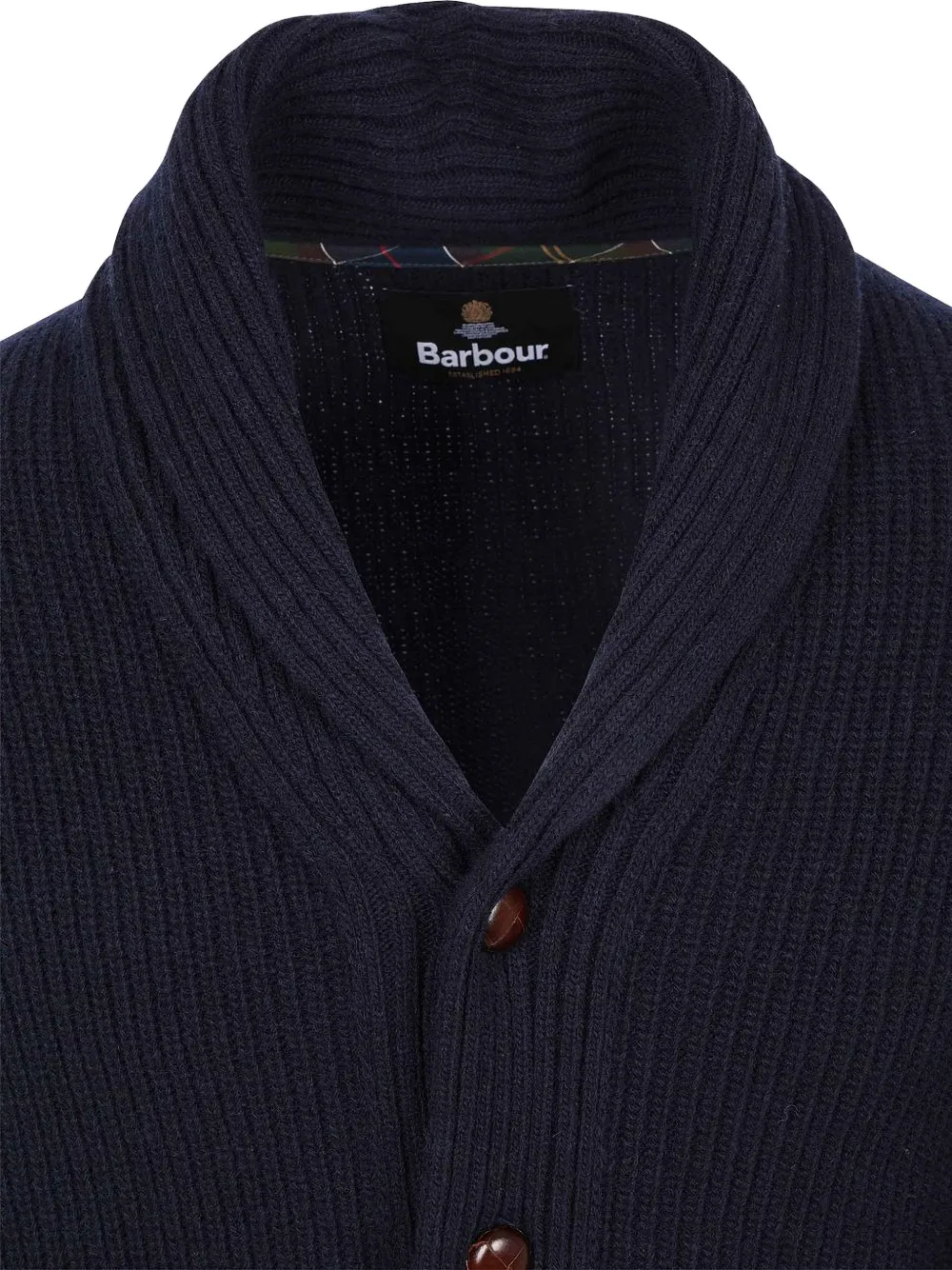 Barbour Hartland vest met elleboogpatch Blauw