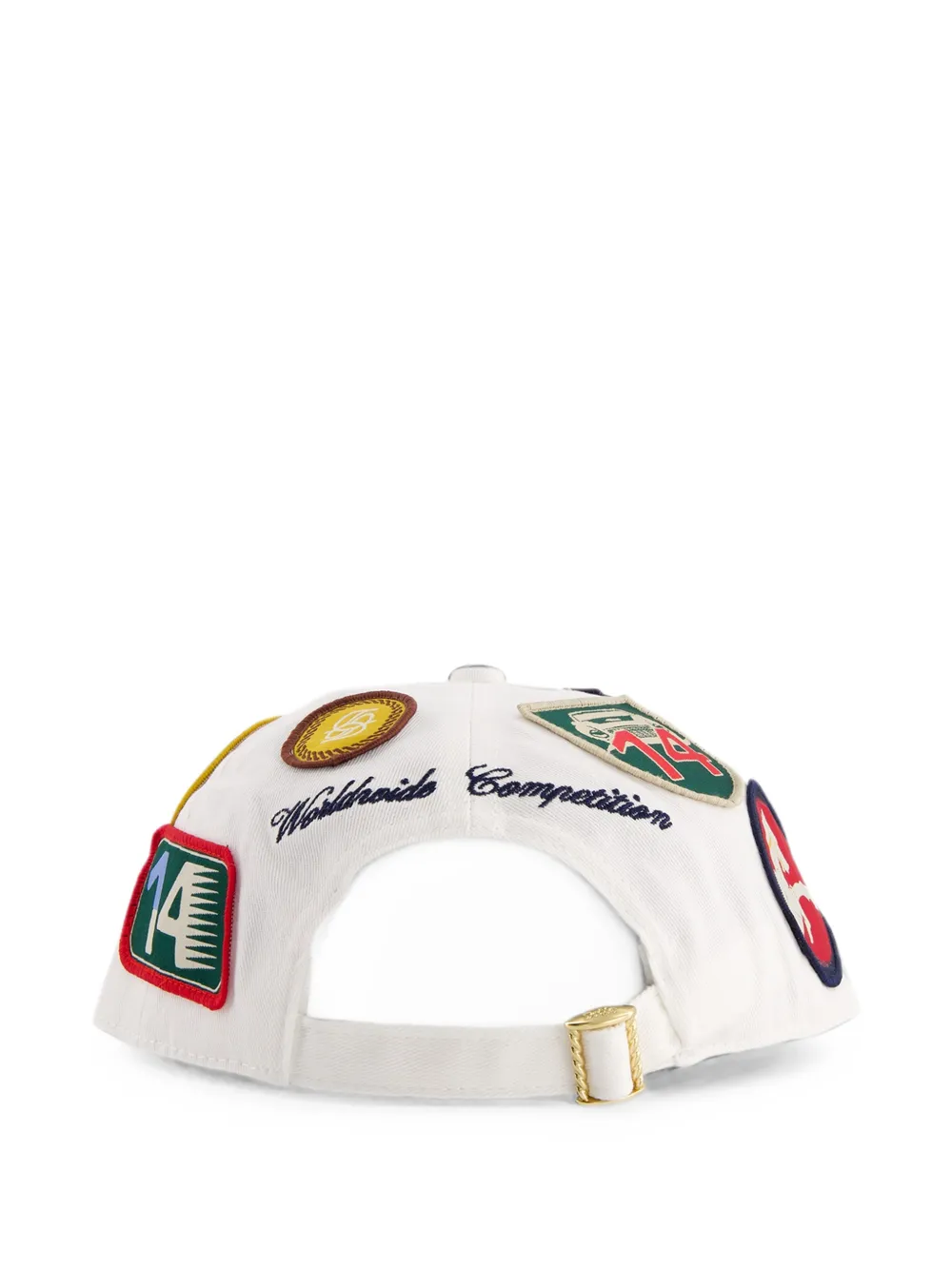 Drôle De Monsieur La Casquette Racing honkbalpet met applicatie Wit