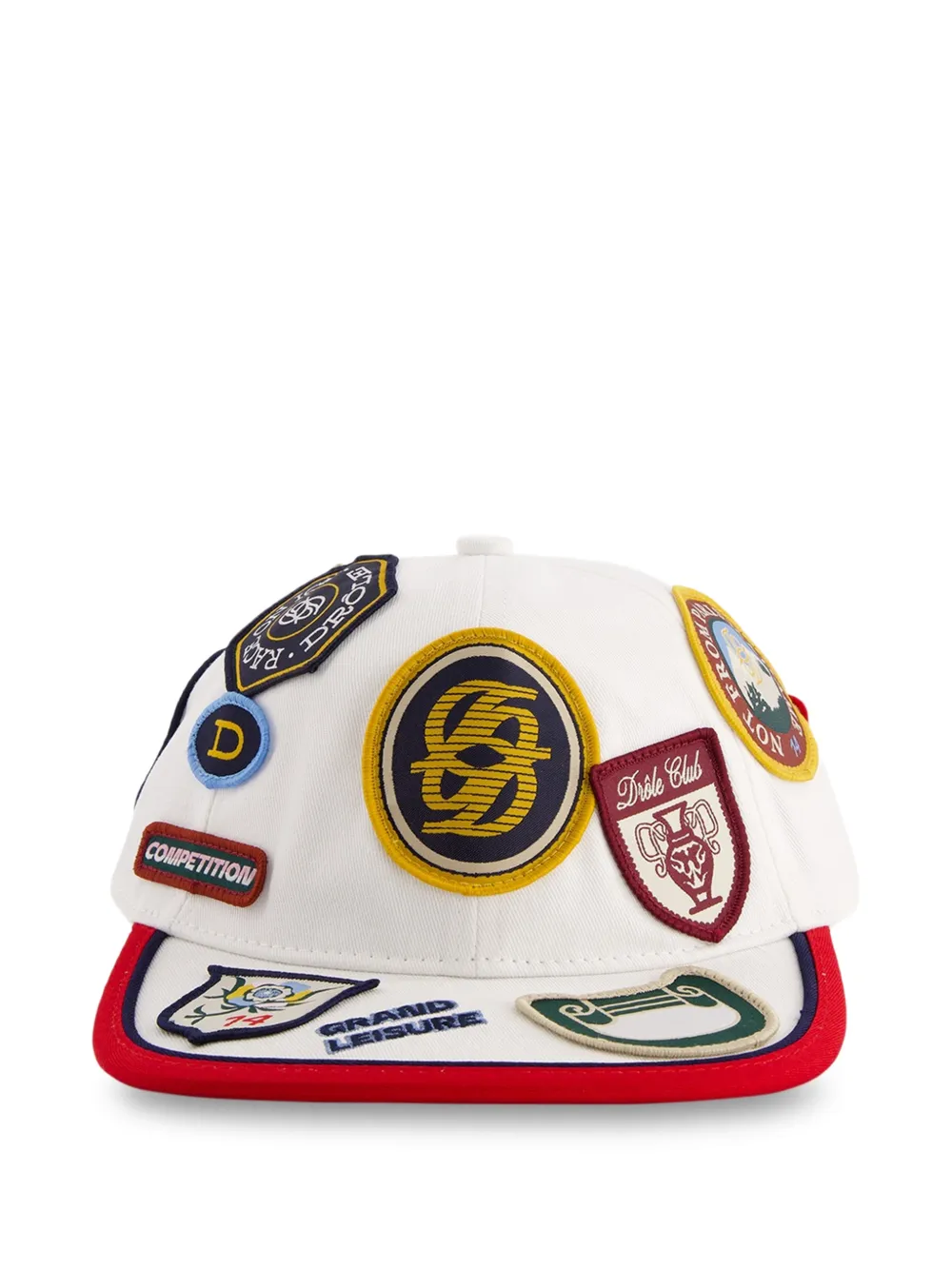 Drôle De Monsieur casquette La Casquette Racing à appliqué - Blanc