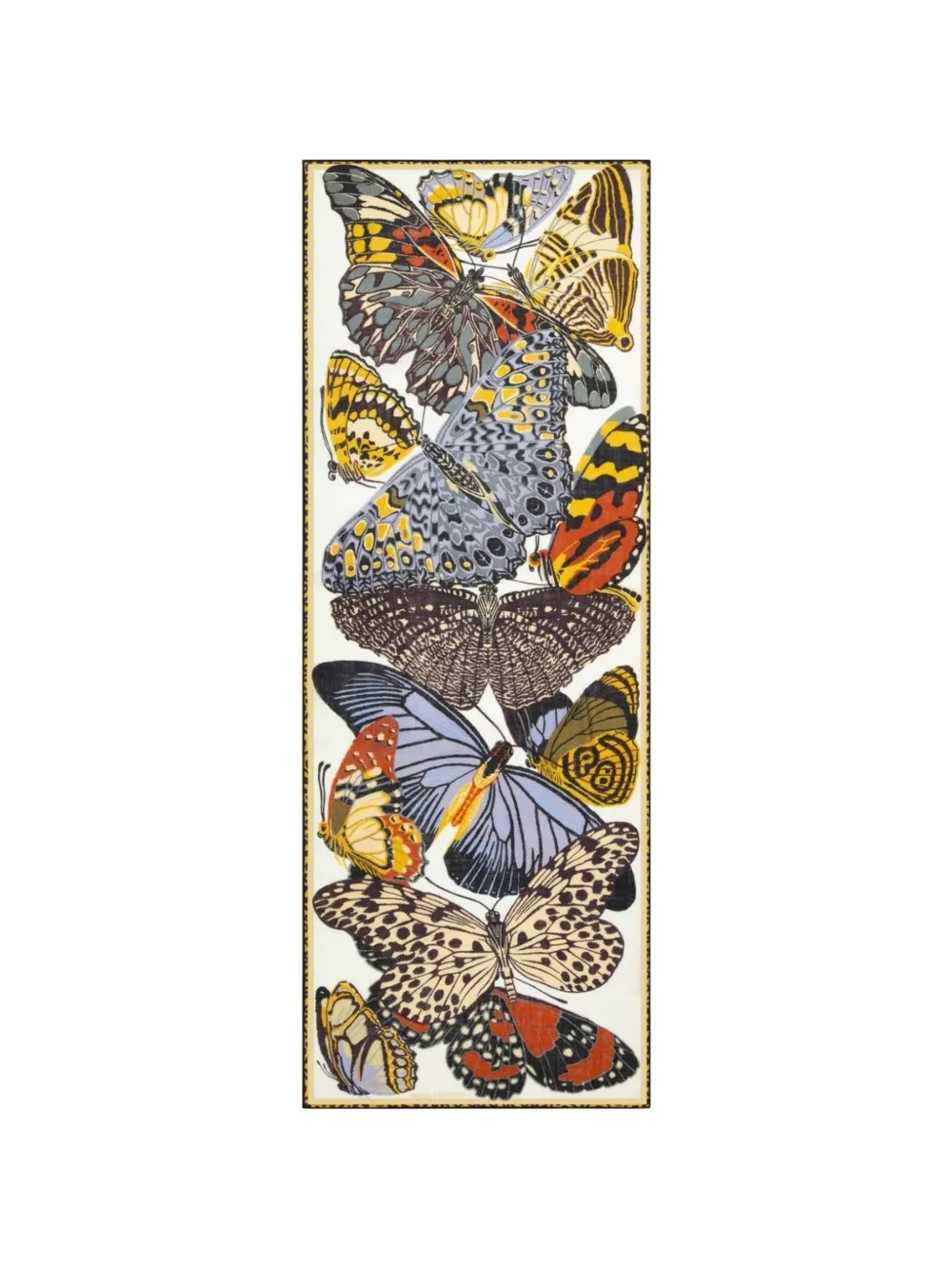 Inoui Editions Papillons butterfly-print scarf - Toni neutri