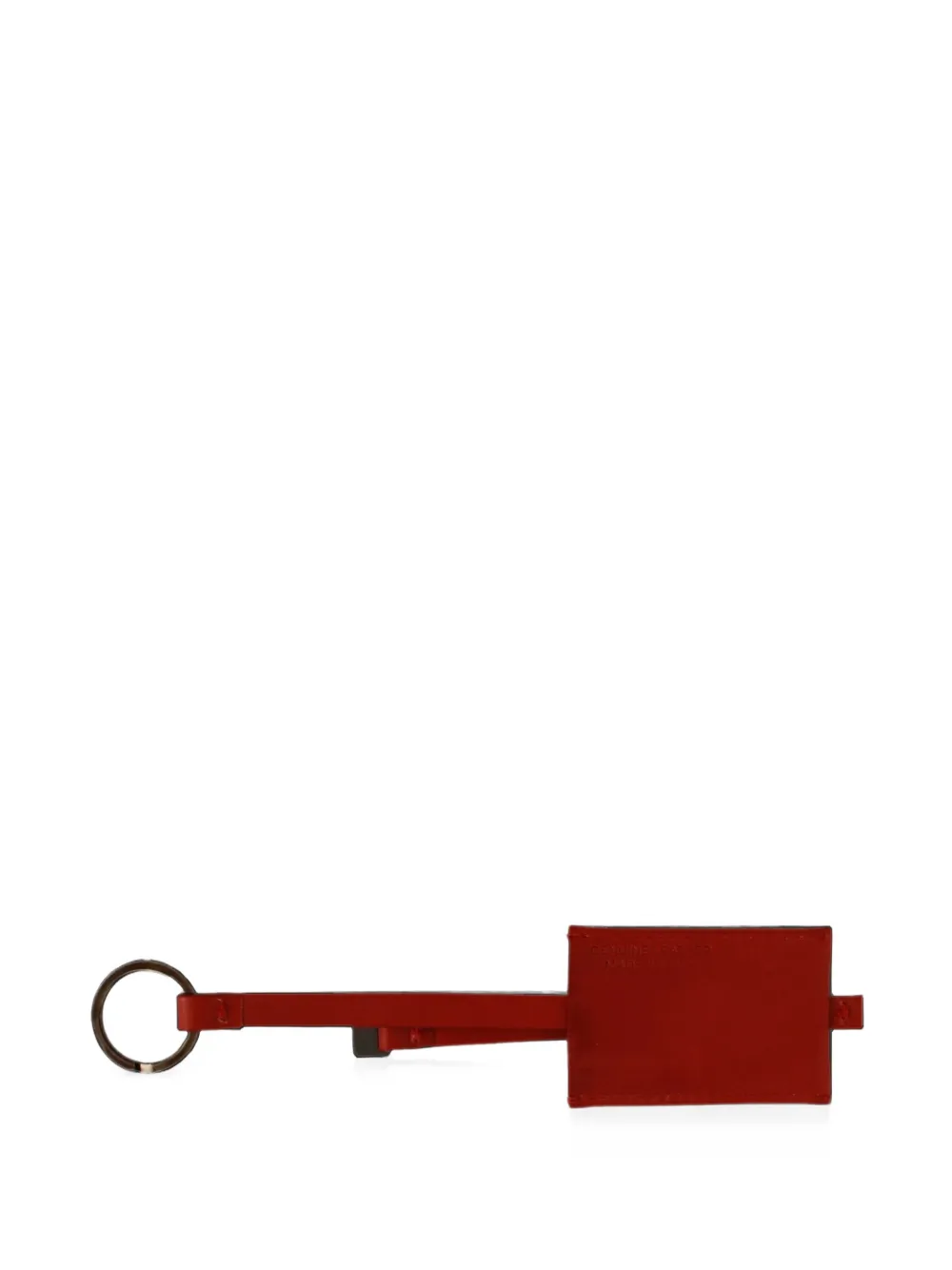 Costume National logo-plaque leather keyring
