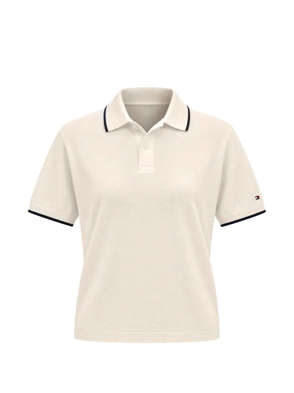 Tommy Hilfiger contrast-trim knitted polo shirt