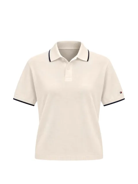 Tommy Hilfiger contrast-trim knitted polo shirt