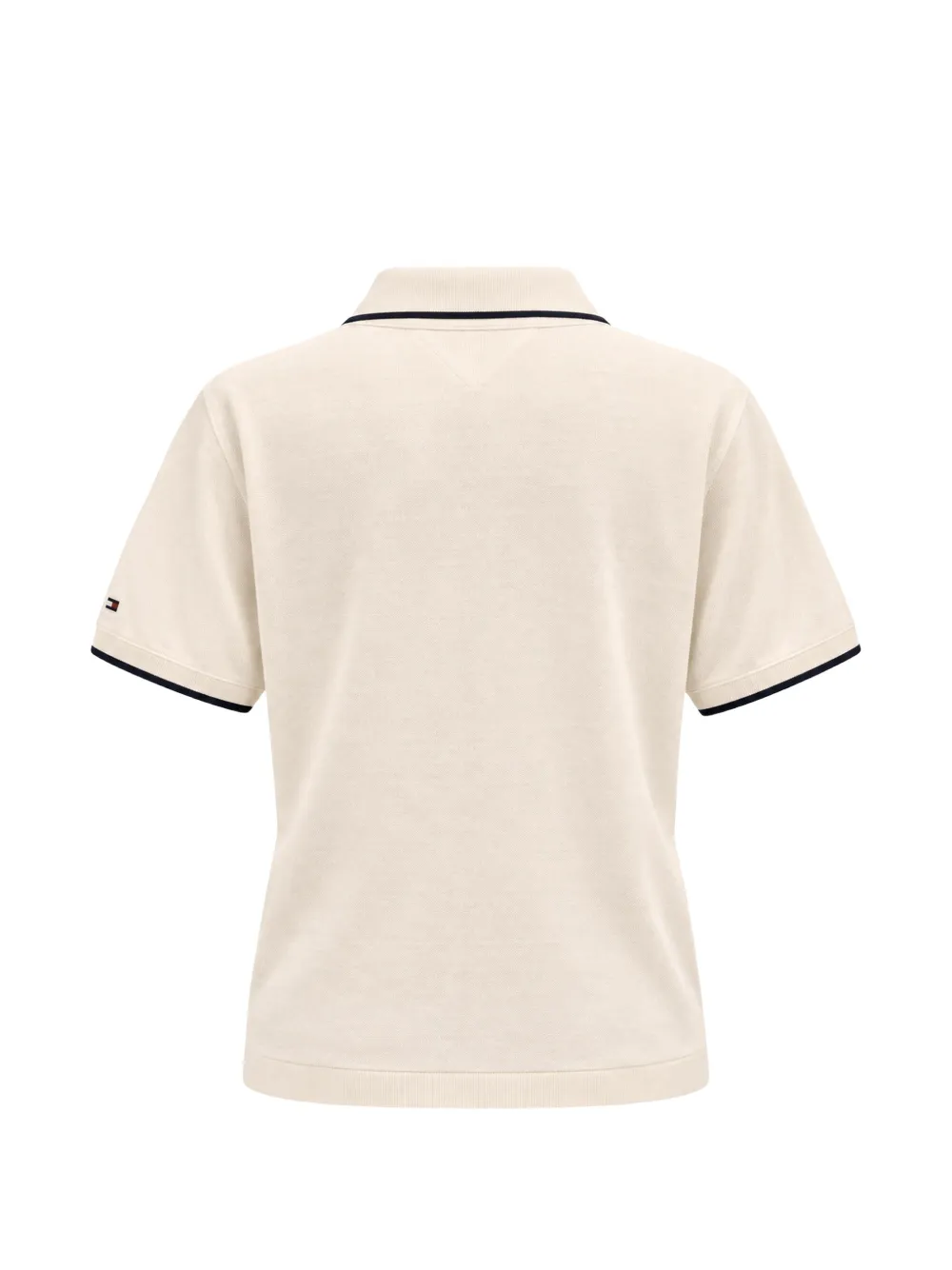 Tommy Hilfiger Poloshirt met contrasterende afwerking Beige