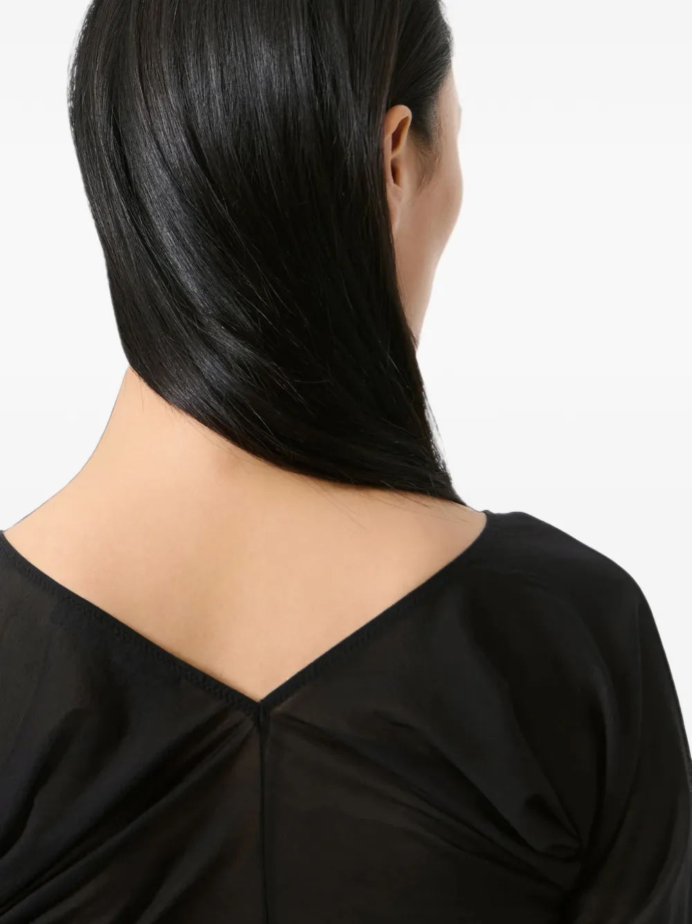 OUR LEGACY Cheer V-neck T-shirt Zwart
