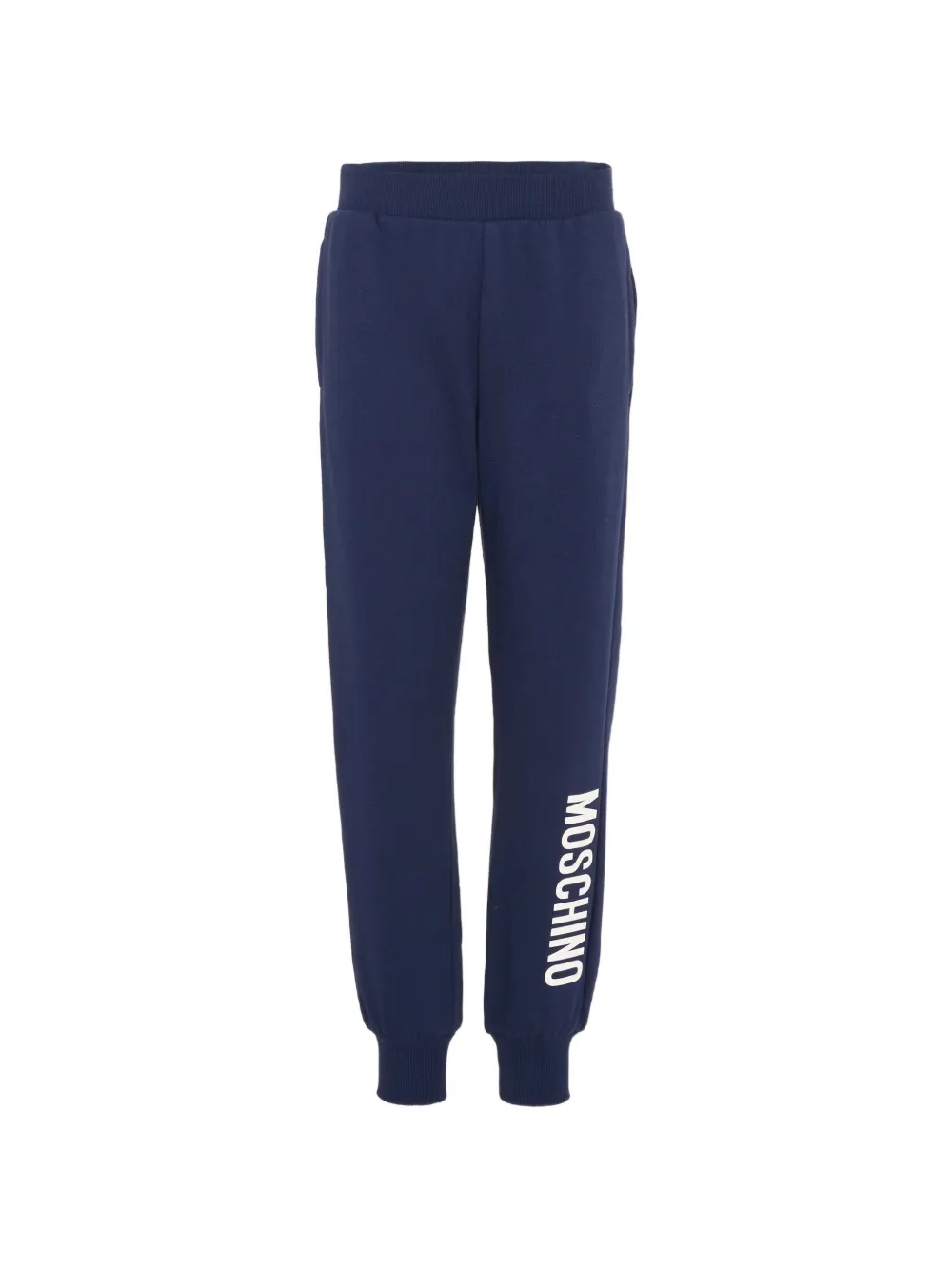 Moschino Kids logo-print track pants - Blu