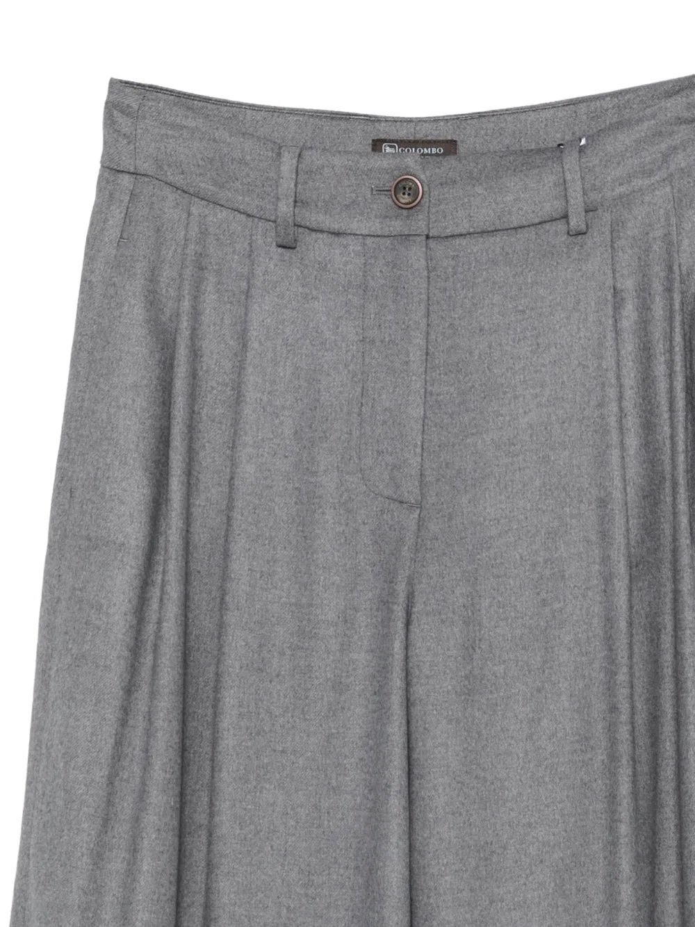 Colombo pleated palazzo pants Grijs