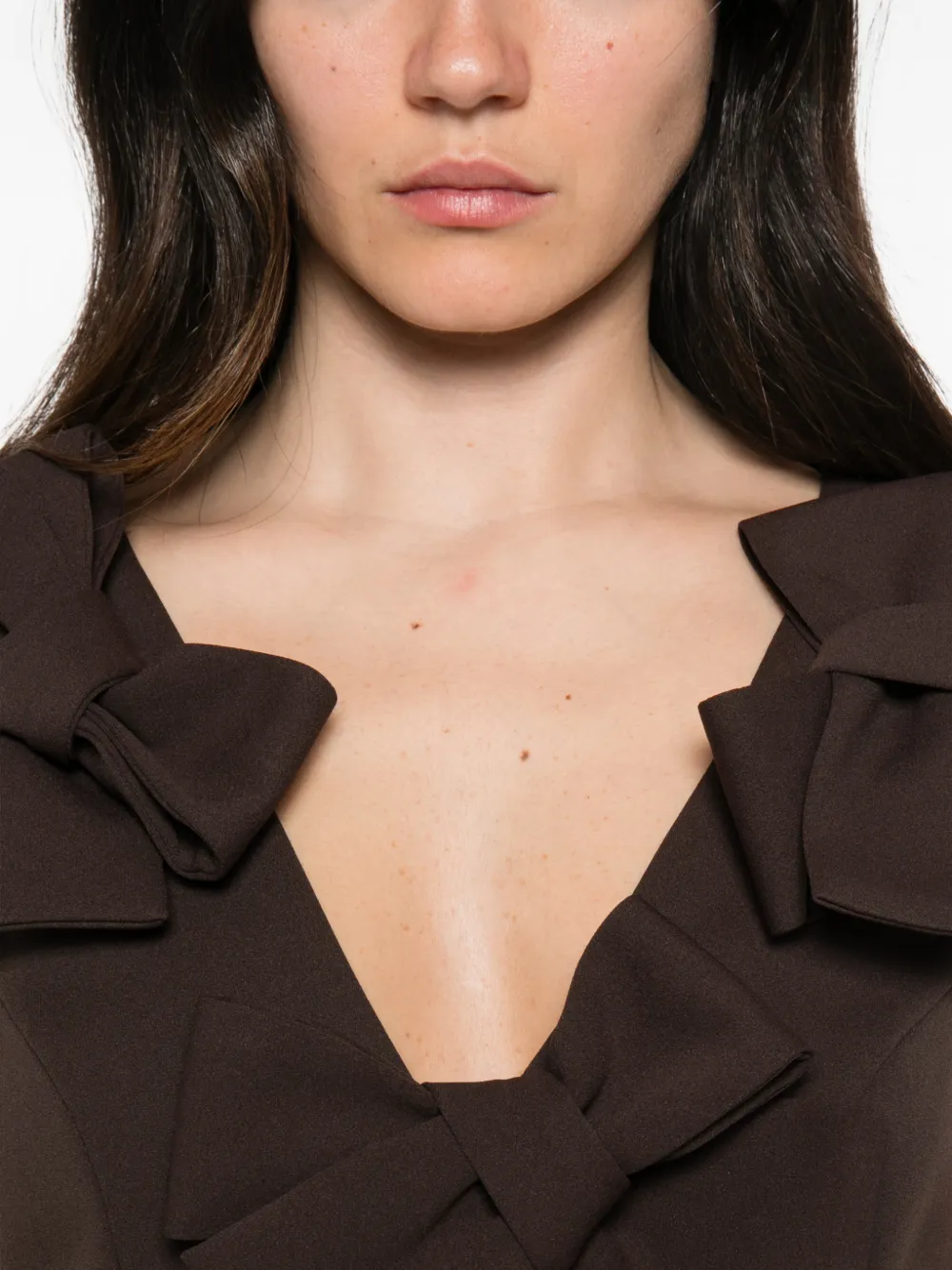 Aniye By Tara mini-jurk Bruin