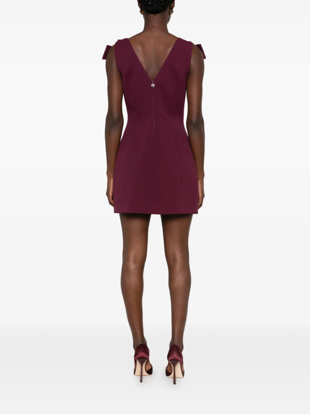 Aniye By Mini-jurk verfraaid met strik Paars
