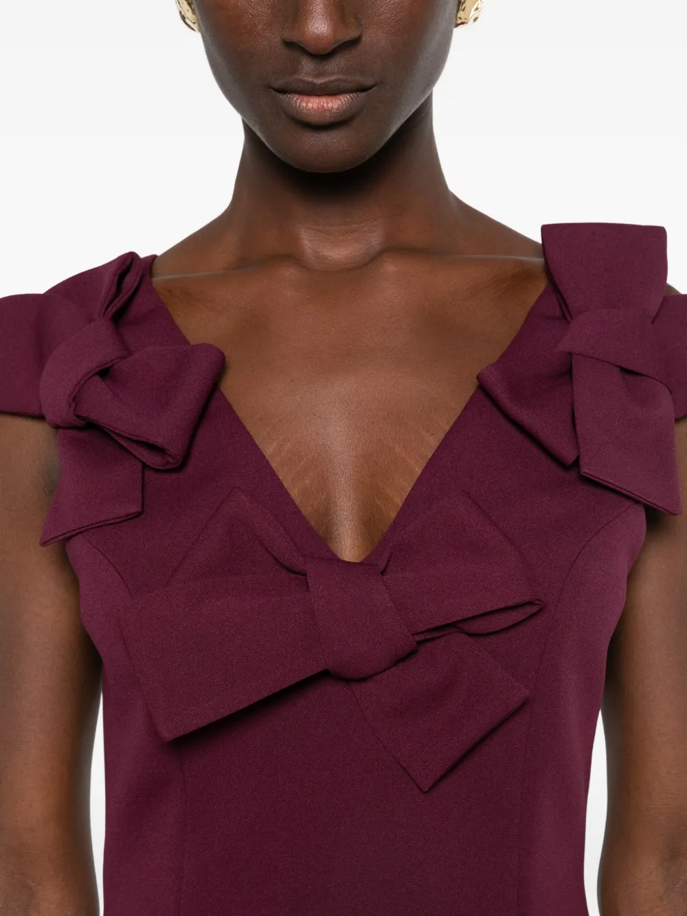 Aniye By Mini-jurk verfraaid met strik Paars