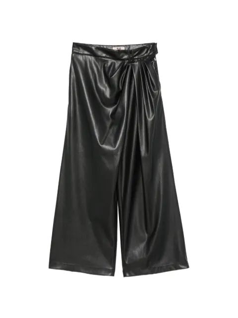 Aniye By pantalon drapé Caly en similicuir