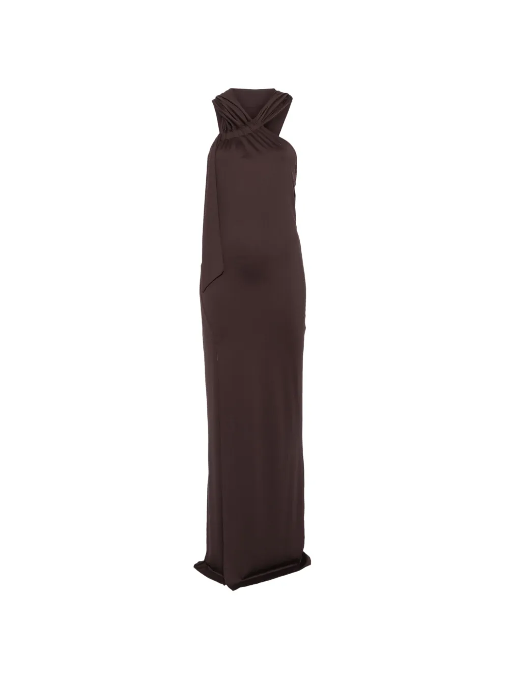 Aniye By hooded side-slit dress - Marron Aniye By hooded side-slit dress - Marron