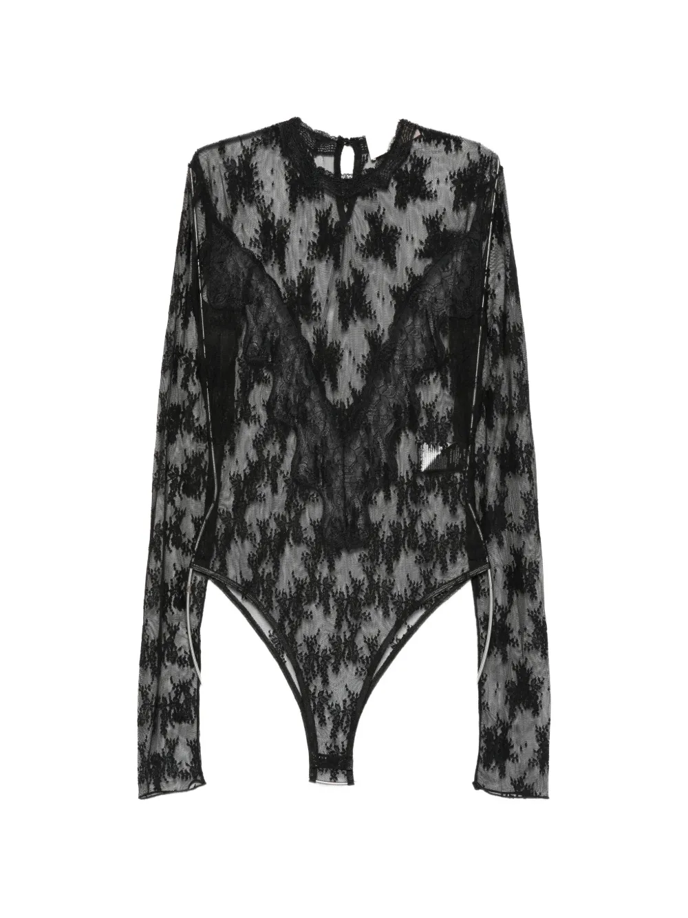 Aniye By Marlow lace-overlay bodysuit