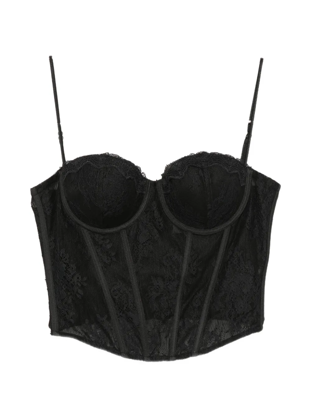 Aniye By Vivì sleeveless lace-overlay top - Noir