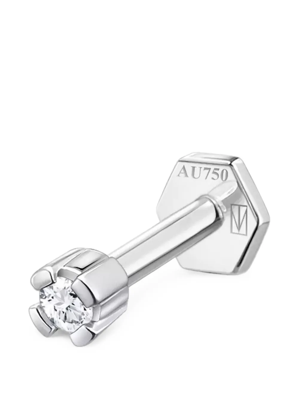 SABOTEUR diamond stud earrings - Argento