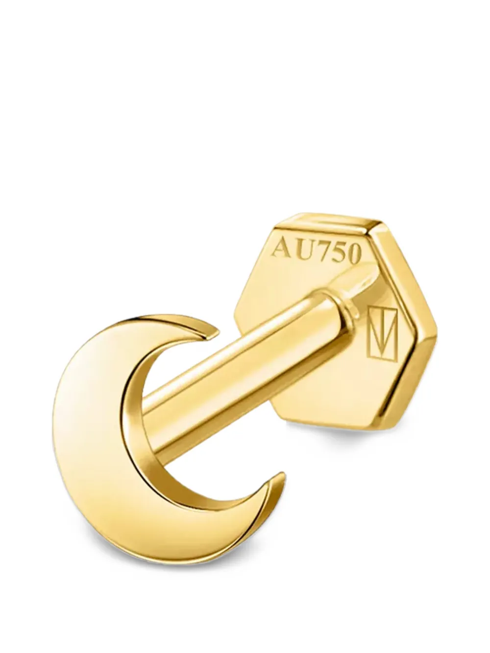 SABOTEUR Moon piercing earring - Oro