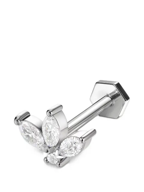 SABOTEUR Lotus diamond stud earrings