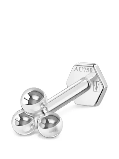 SABOTEUR 18K white-gold Triplex piercing earring
