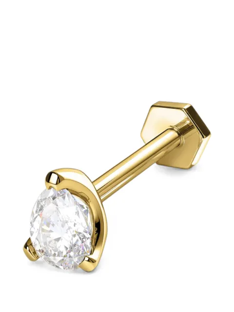 SABOTEUR Orecchini piercing singoli con diamanti taglio pera