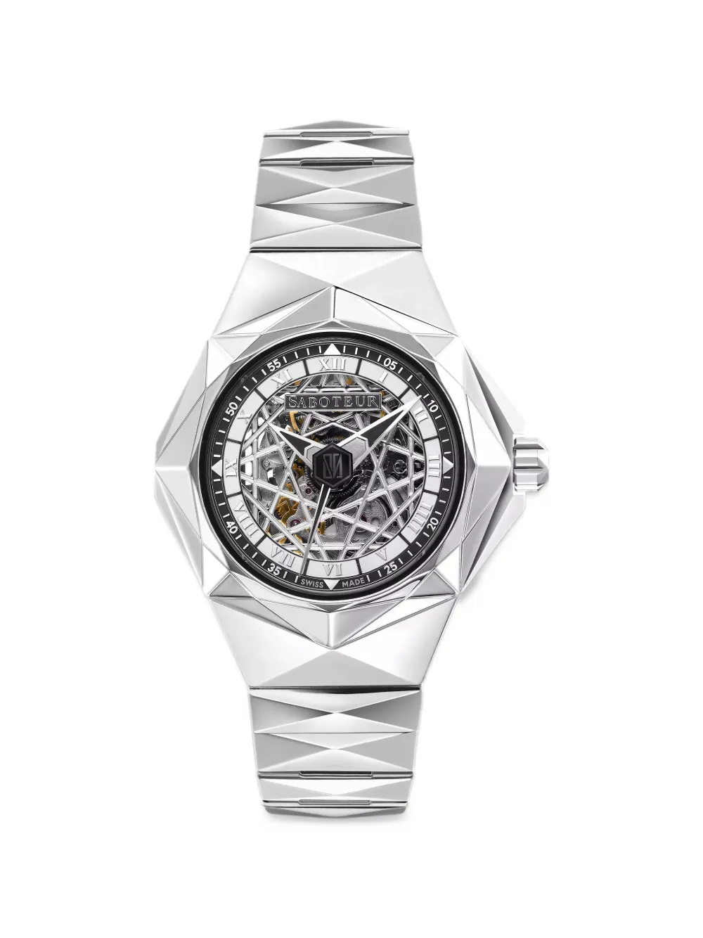 SABOTEUR Sacra 39mm watch - Argento