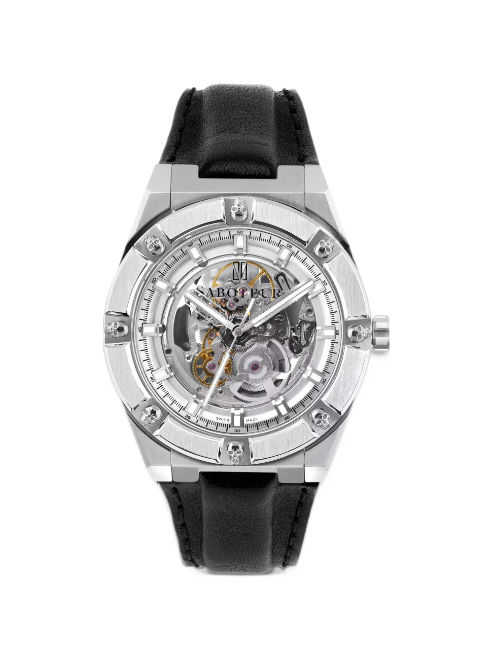SABOTEUR Elemental 44mm watch - Argento