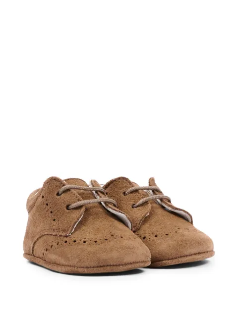 Pisamonas brogue-detail suede sneakers