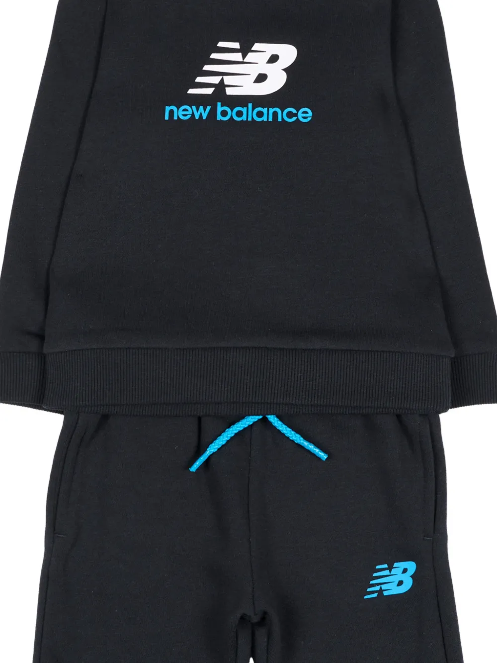 New Balance Kids logo-print tracksuit Zwart