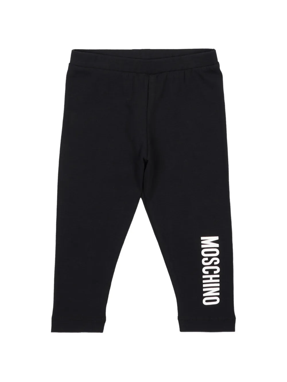 Moschino Kids logo-print leggings - Nero