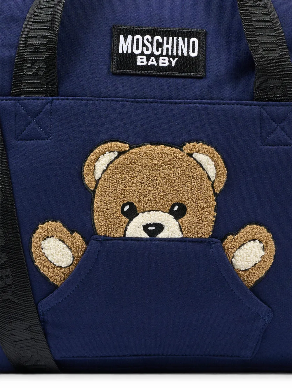 Moschino Kids Luiertas met teddybeerprint Blauw