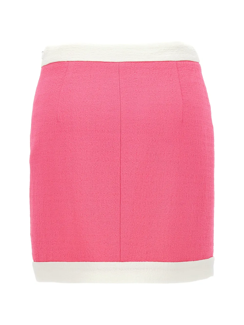 Moschino Rok met contrasterende afwerking en hartvormige knoop Roze