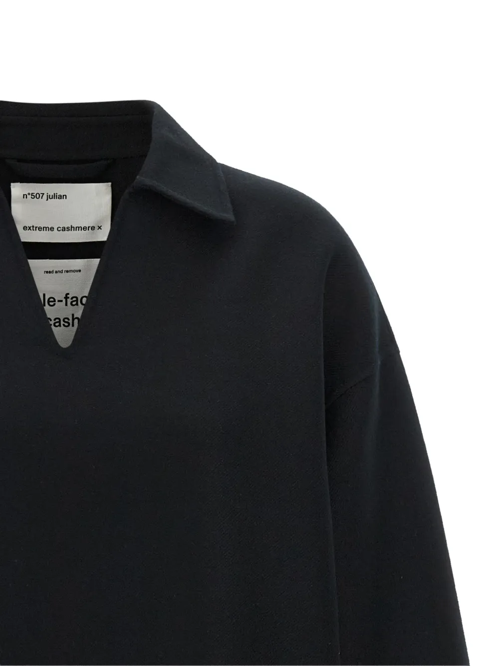 extreme cashmere n°507 Julian sweater Zwart