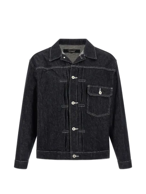 Comme des Garçons Homme pleated-detail denim jacket