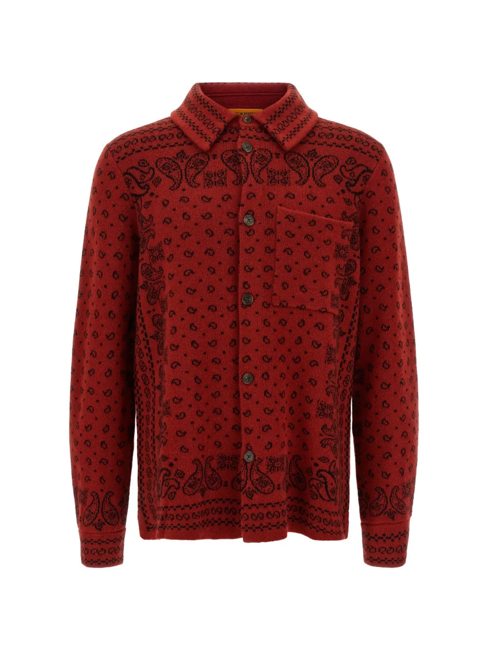 Guest In Residence Wild Rag jacquard cashmere shirt