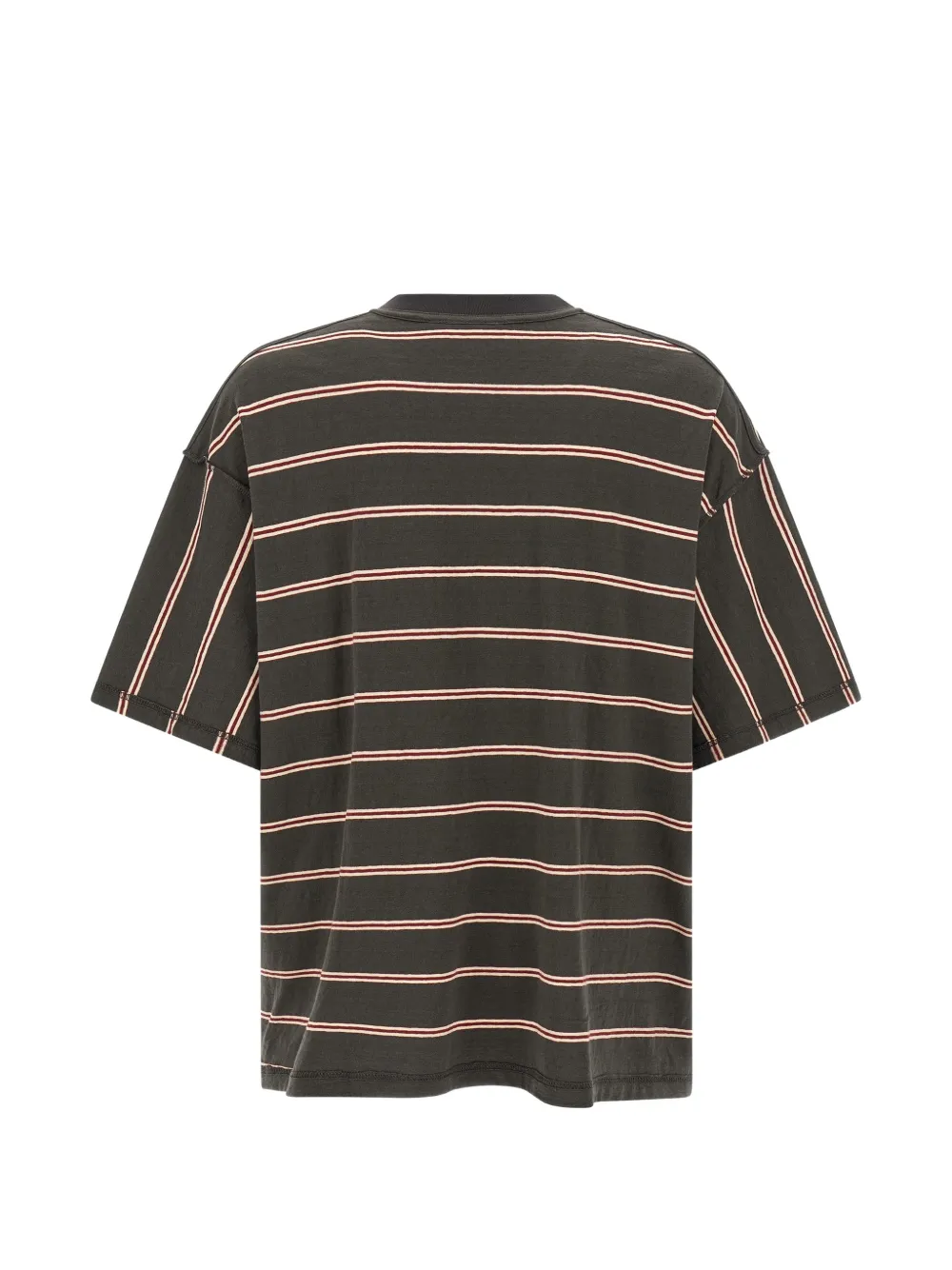 Song For The Mute Gym Tee gestreept T-shirt Bruin