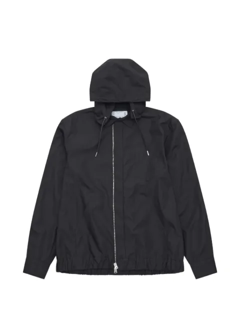 sacai hoodie zippé en popeline