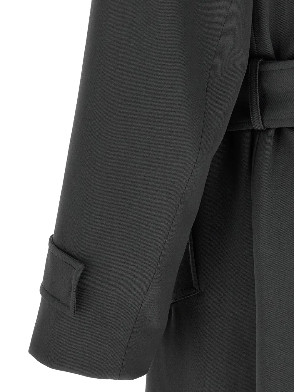 Lardini Trenchcoat met enkele rij knopen Zwart