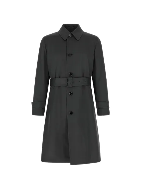 Lardini belted single-breasted trench coat