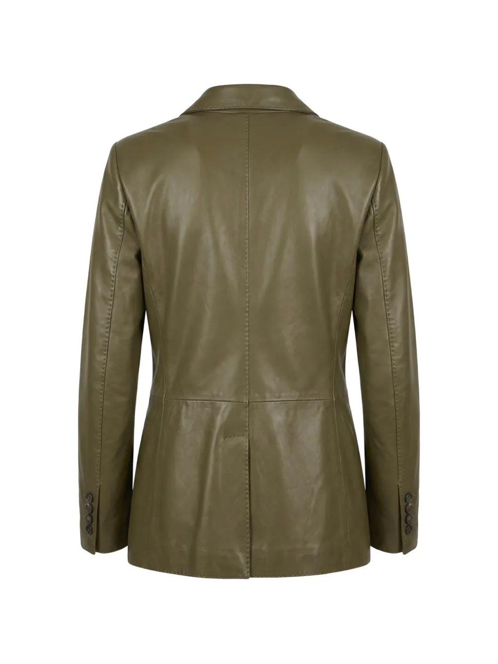 Tagliatore Leren blazer Groen