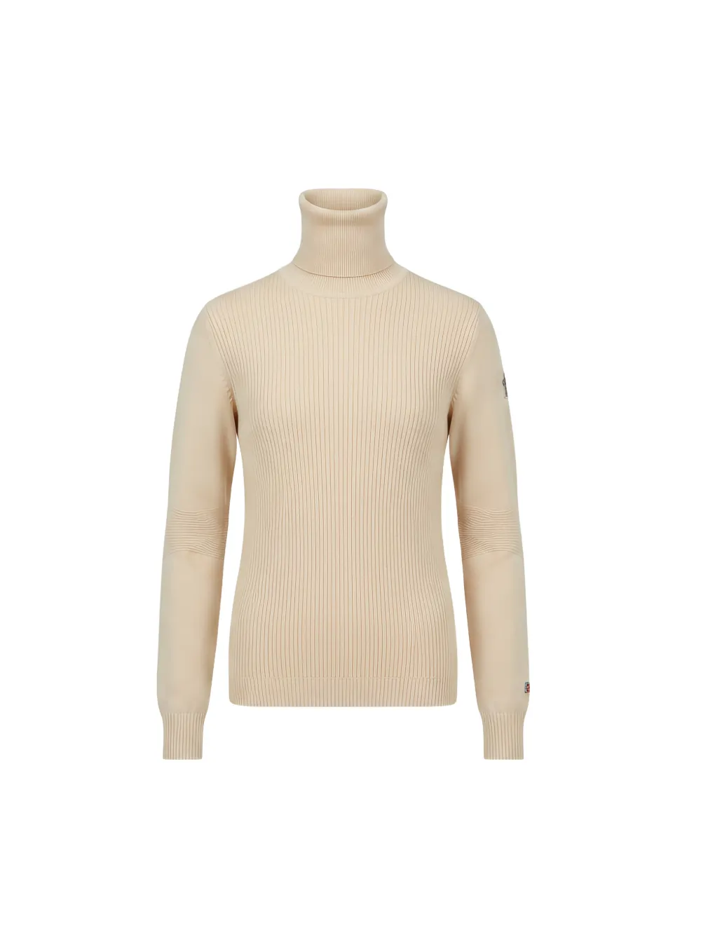 Moncler Grenoble Ribgebreide trui met logopatch Beige