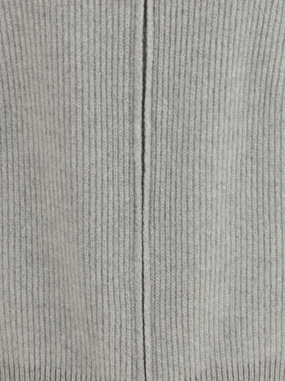Lardini ribbed-knit zip-up sweater Grijs