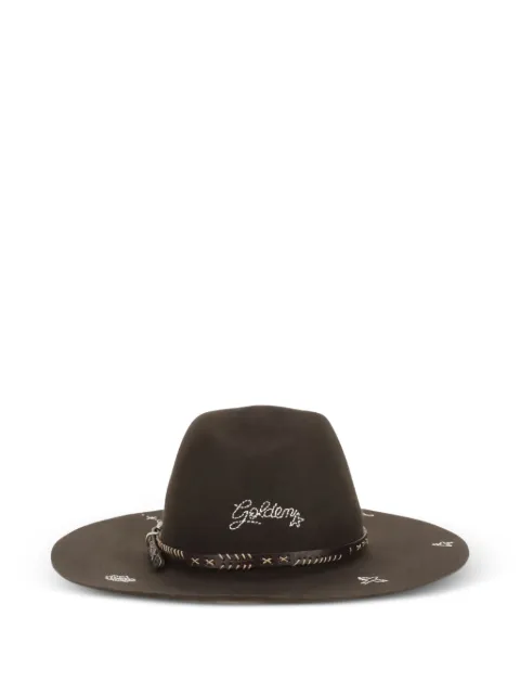 Golden Goose embroidered fedora hat