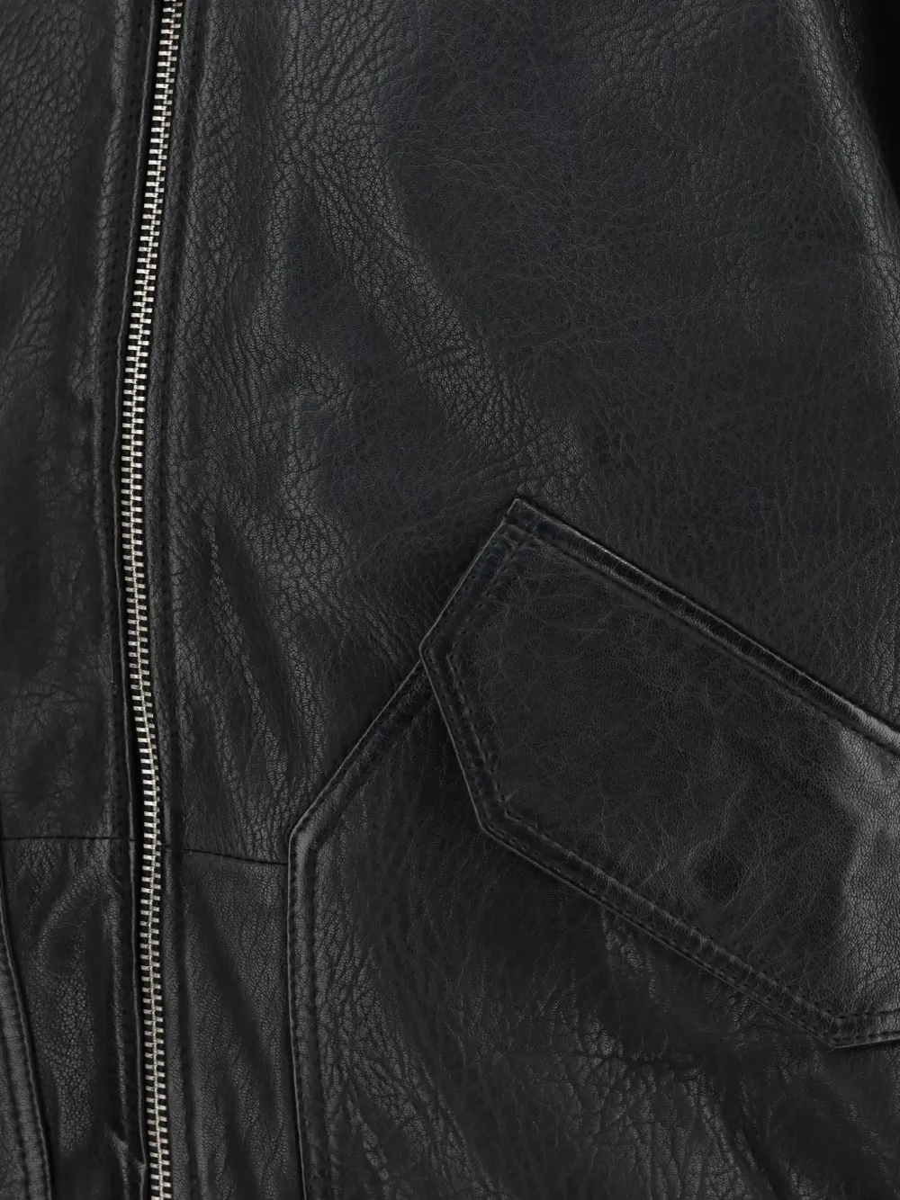 Alpha Industries CWU-36 P leren bomberjack Zwart