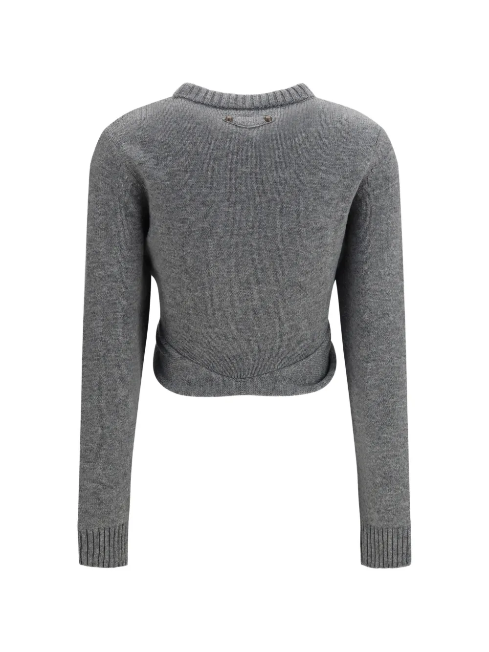 Balenciaga Trui met ronde hals en ruches Grijs