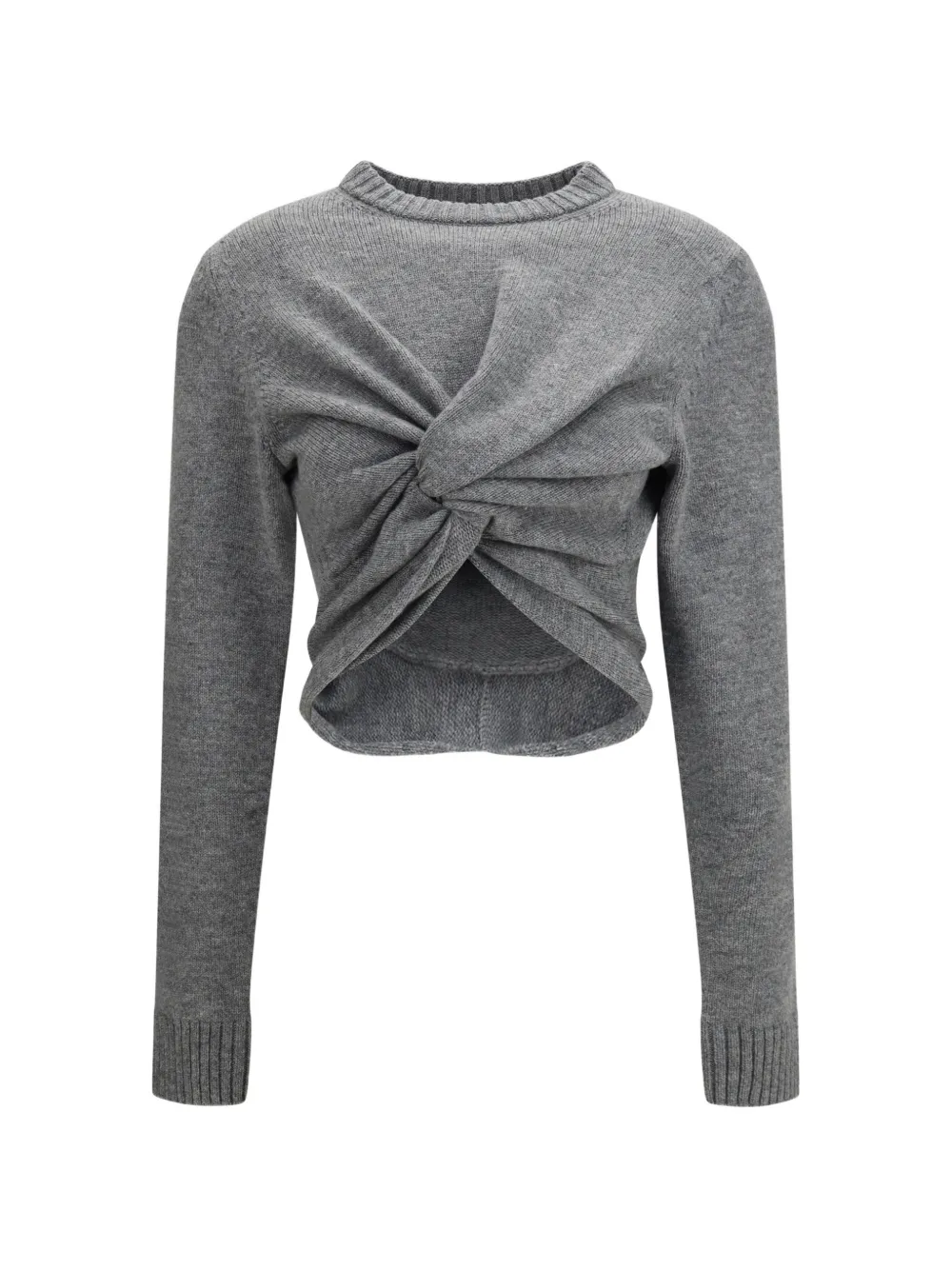 Balenciaga ruched crew-neck sweater