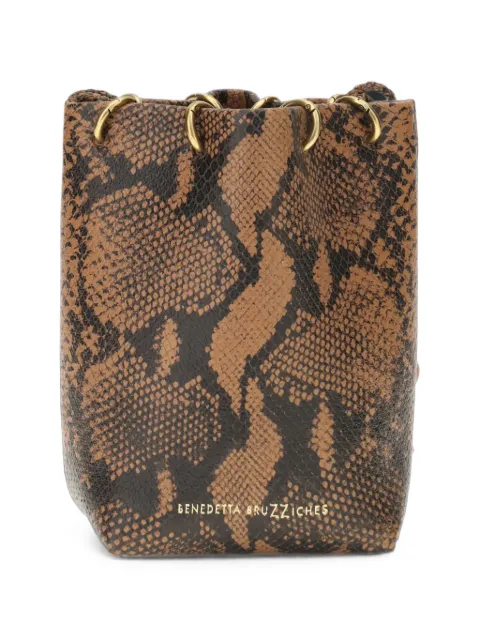 Benedetta Bruzziches Doudou Petite snake-effect bucket bag