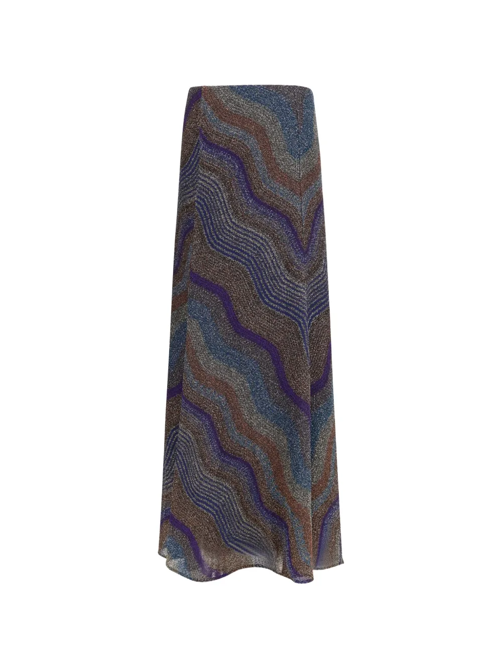 Missoni Gebreide maxi-rok met zigzag-patroon Bruin